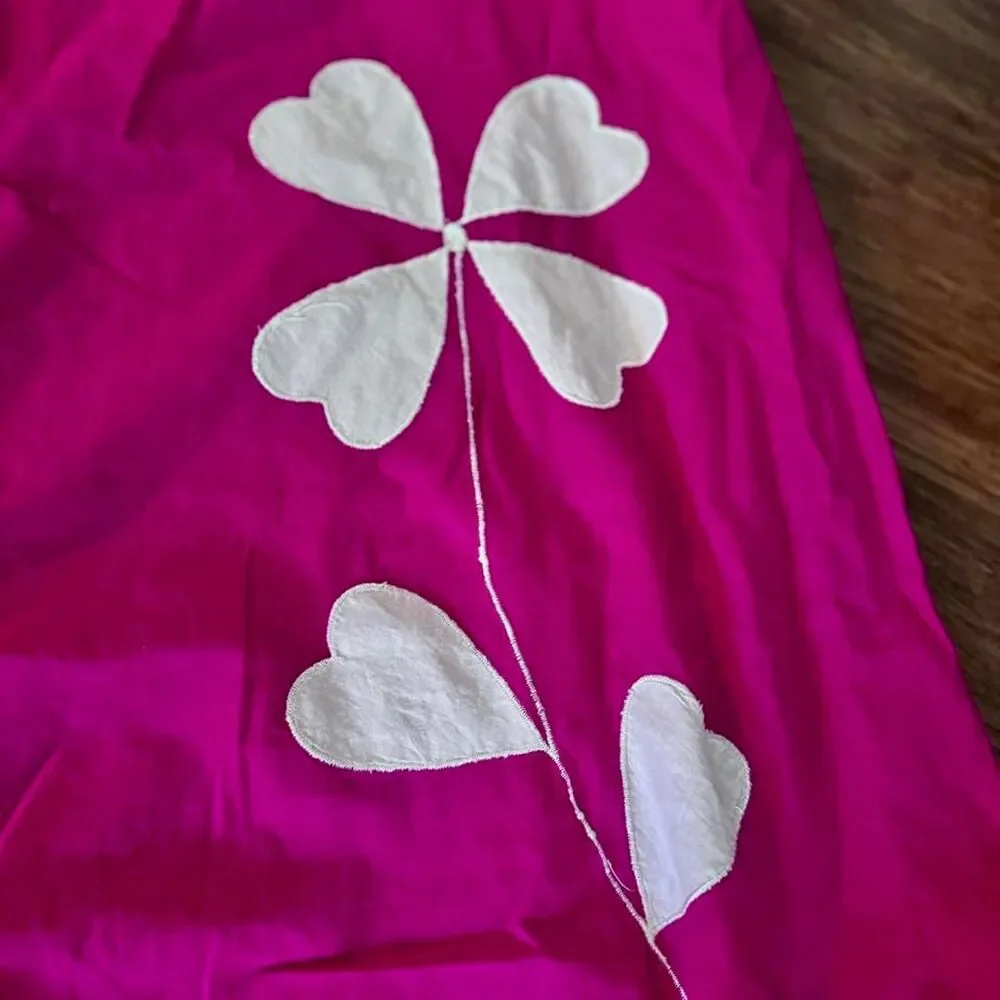 Free-people Women's Pink and White Dress